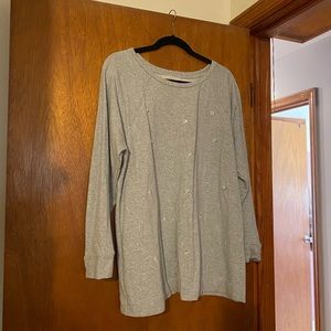 loft plus grey sweaters with pearl detail size 16/18-lightly worn